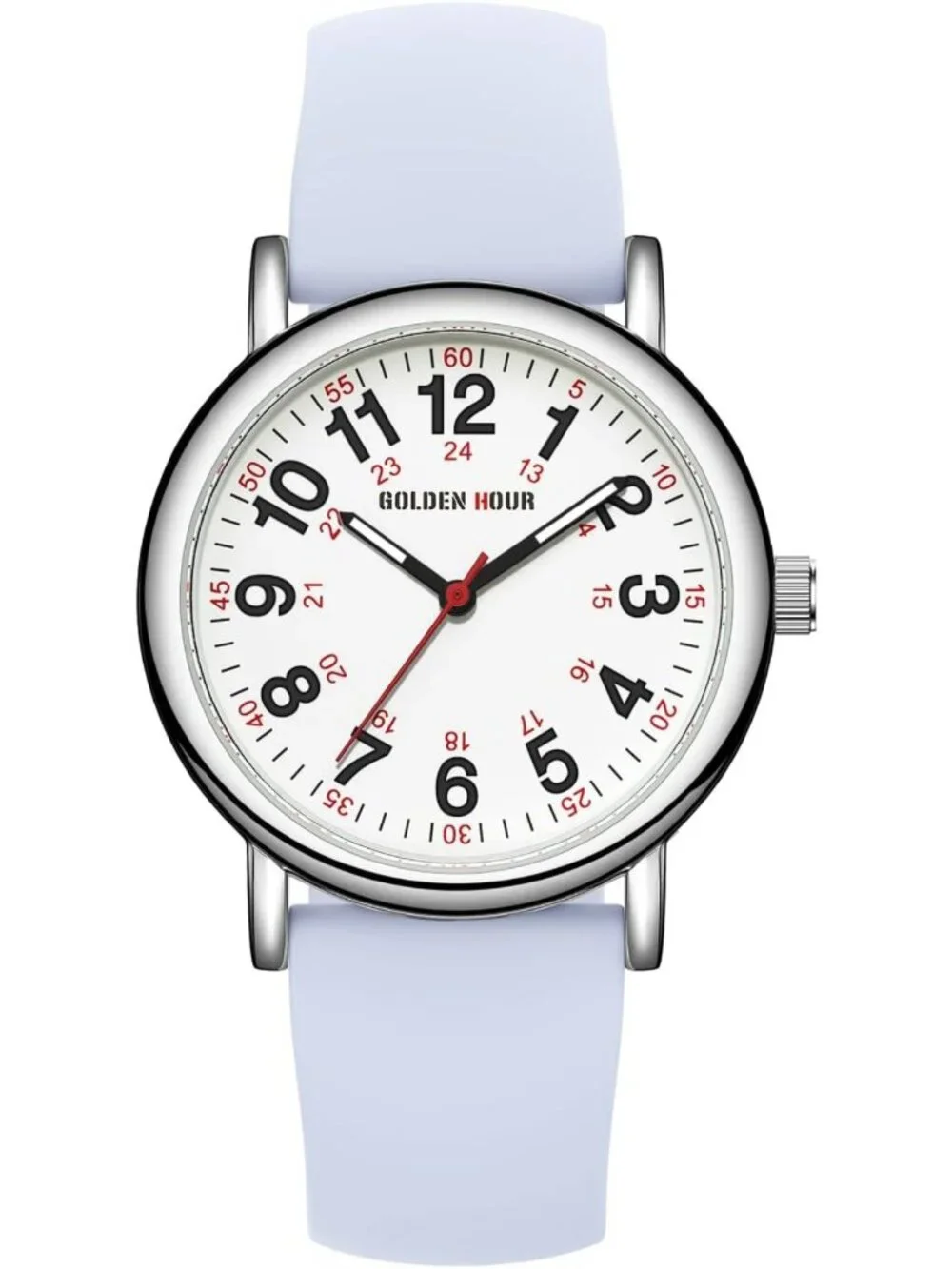 Waterproof Nurse Watch for Medical Professionals & Students - Luminous Easy Read